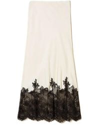 Twinset - Lace-Trimmed Midi Skirt - Lyst