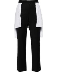 Undercover - Layered Wool-Blend Trousers - Lyst