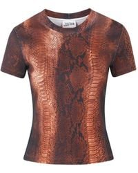 Jean Paul Gaultier - Python-Print Crew-Neck T-Shirt - Lyst
