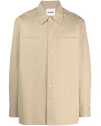Jil Sander - Long-Sleeve Cotton Shirt - Lyst