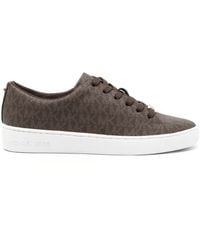 MICHAEL Michael Kors - Keaton Logo-Print Sneakers - Lyst