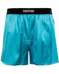 Tom Ford - Satijnen Boxershorts Met Logoband - Lyst