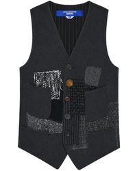 Junya Watanabe - Patchwork V-Neck Vest - Lyst