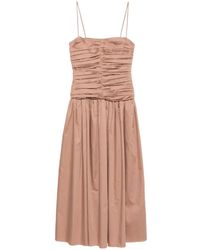 TOVE - Amina Ruched-Bodice Midi Dress - Lyst