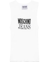 Moschino - Tanktop Met Logo-Jacquard - Lyst