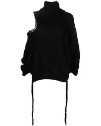 ANDREADAMO - Cut-Out Detail Roll-Neck Jumper - Lyst