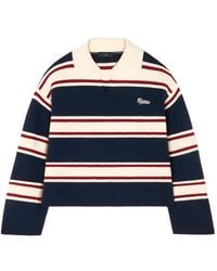 Alanui - Gestreifter Pullover Mit Logo - Lyst