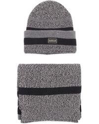 Barbour - Set Sciarpa E Berretto Boston A Righe - Lyst