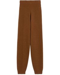 Max Mara - Knitted High-Waisted Trousers - Lyst