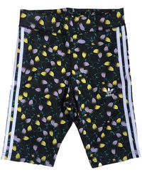 adidas - Print Stripes Cycling Shorts - Lyst