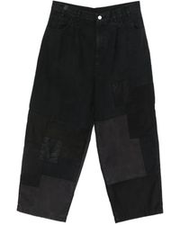Comme des Garçons - Patchwork Pleated Trousers - Lyst