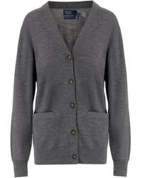 Polo Ralph Lauren - Button-Front Patch-Pocket Cardigan - Lyst