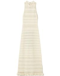 Twinset - Long Turtleneck Knit Dress With Ruffles - Lyst