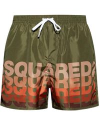 DSquared² - Logo Midi Swim Shorts - Lyst