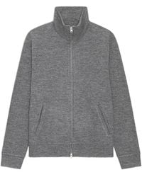 NN07 - Boiled-Wool Zip-Up Sweater - Lyst