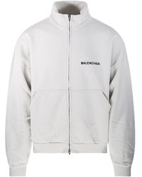 Balenciaga - Chaqueta con logo y cremallera - Lyst
