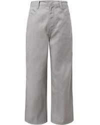 Amomento - Pantalon Met Wijde Pijpen - Lyst