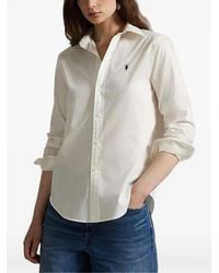 Polo Ralph Lauren - Shirt Met Logodetail En Lange Mouwen - Lyst