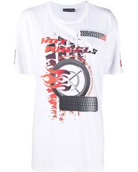 David Koma - T-shirt Hot Wheels con stampa - Lyst