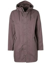 Herno - Hooded Zip-Up Coat - Lyst