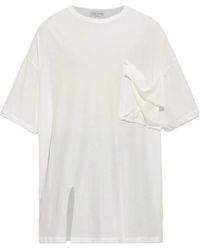 Yohji Yamamoto - Patch-Pocket Side-Slit T-Shirt - Lyst