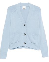 Allude - Geknöpfter Cardigan mit aufgesetzten Taschen - Lyst