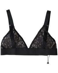 Dolce & Gabbana - Floral-Lace Triangle Bra - Lyst