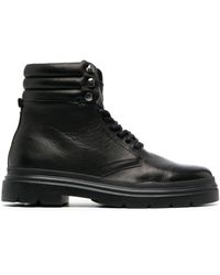 Calvin Klein - Lace-up Leather Ankle Boots - Lyst