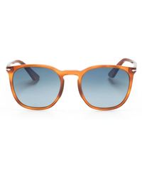 Persol - Lunettes De Soleil Po3316S À Monture Ronde - Lyst