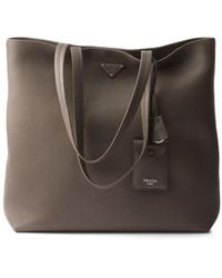 Prada - レザー トートバッグ - Lyst