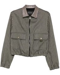 Fabiana Filippi - Check-Pattern Zip-Up Jacket - Lyst