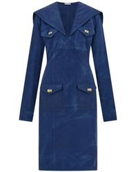 Ferragamo - Washed Gabardine Dress - Lyst
