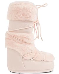 Moon Boot - Snow Boots Van Imitatiebont - Lyst