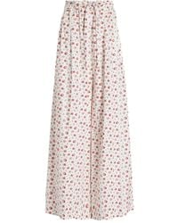 Dolce & Gabbana - Cotton-Blend Floral Trousers - Lyst