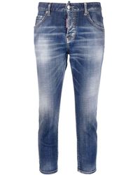 DSquared² - Klassische Cropped-Jeans - Lyst