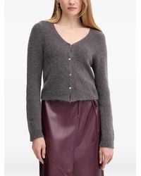 Ouí - V-Neck Button Cardigan - Lyst