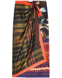 Dries Van Noten - Long Wrap Scarf-Skirt - Lyst