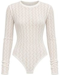 CYCLE - Sara Lace-Knit Long-Sleeve Bodysuit - Lyst