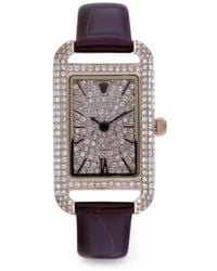 Christian Van Sant - Montre Opaline Mm À Ornements En Cristal - Lyst