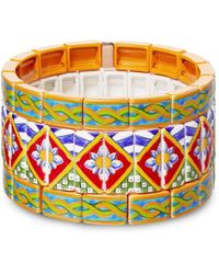 Roxanne Assoulin - The Terrazo Geometric-print Bracelets (set Of Three) - Lyst