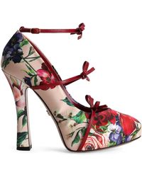 Dolce & Gabbana - Floral-Print Pumps - Lyst