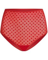 Marlies Dekkers - Heart-Pattern High-Waist Briefs - Lyst