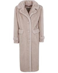 Herno - Mink Faux Fur Coat - Lyst