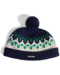 Miu Miu - Wool Beanie Hat - Lyst