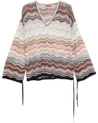Missoni - V-Neck Chevron Top - Lyst