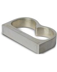 Parts Of 4 - Plate Double Ring Aus Sterlingsilber - Lyst