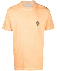 Marcelo Burlon - County Of Milan Sunset Cross Regular T-shirt Orange Red - Lyst