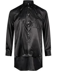 Comme des Garçons - Satin-Finish Layered Shirt - Lyst