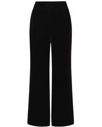 Maliparmi - Velvet Straight-Leg Trousers - Lyst
