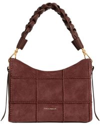 Coccinelle - Small Boheme Quilted Suede Tote Bag - Lyst